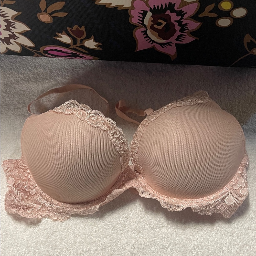 Lace Trim Blush Bra